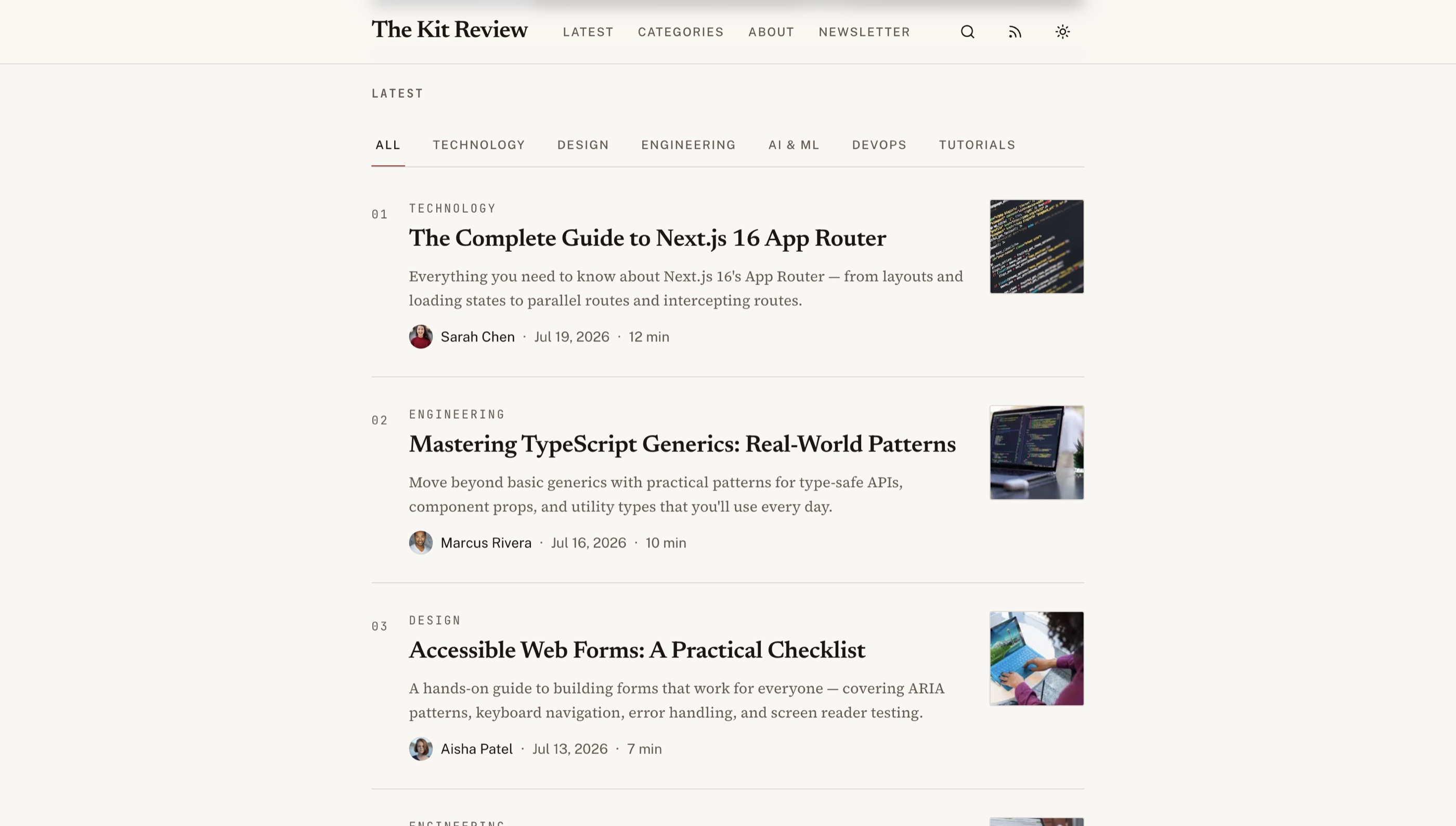 Best Next.js Blog Templates 2026