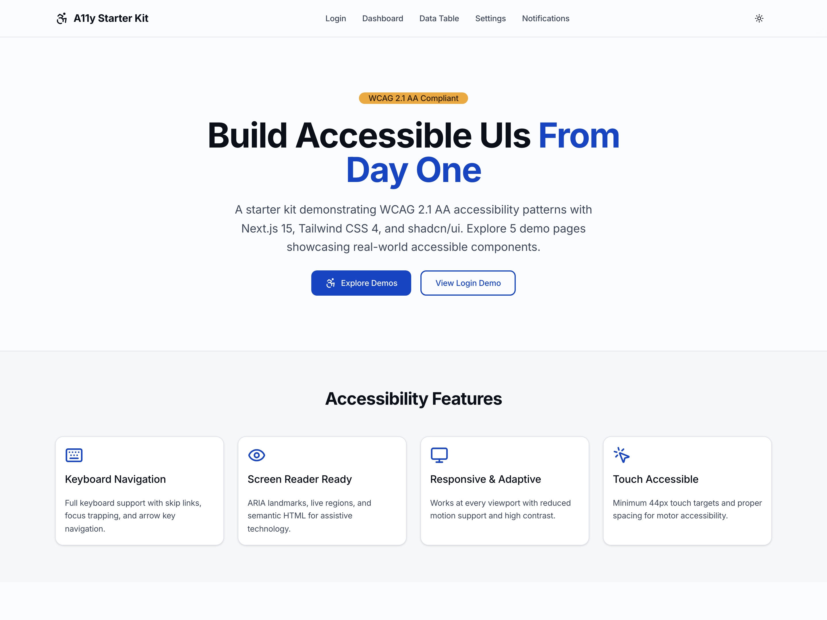 A11y Starter Kit — Free WCAG 2.1 AA Starter Kit for Next.js & Tailwind CSS