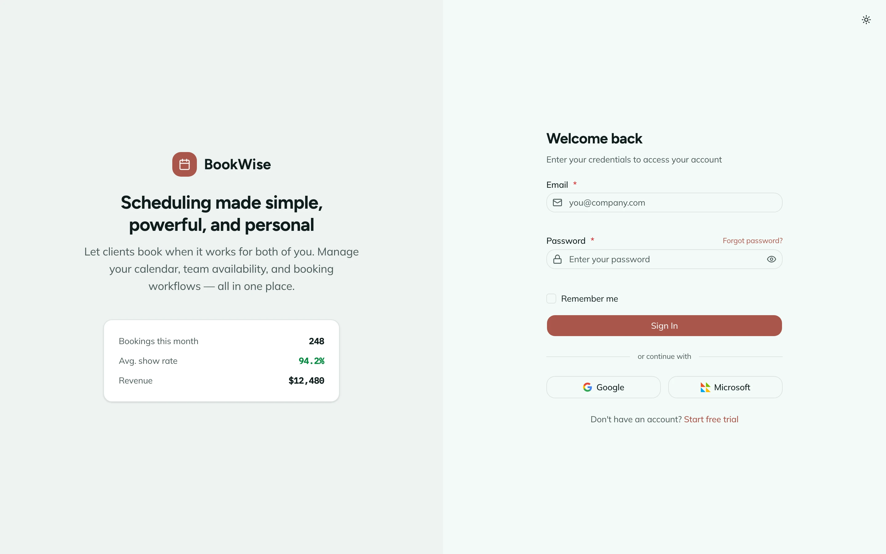 Team availability with side-by-side calendar comparison and round-robin settings
