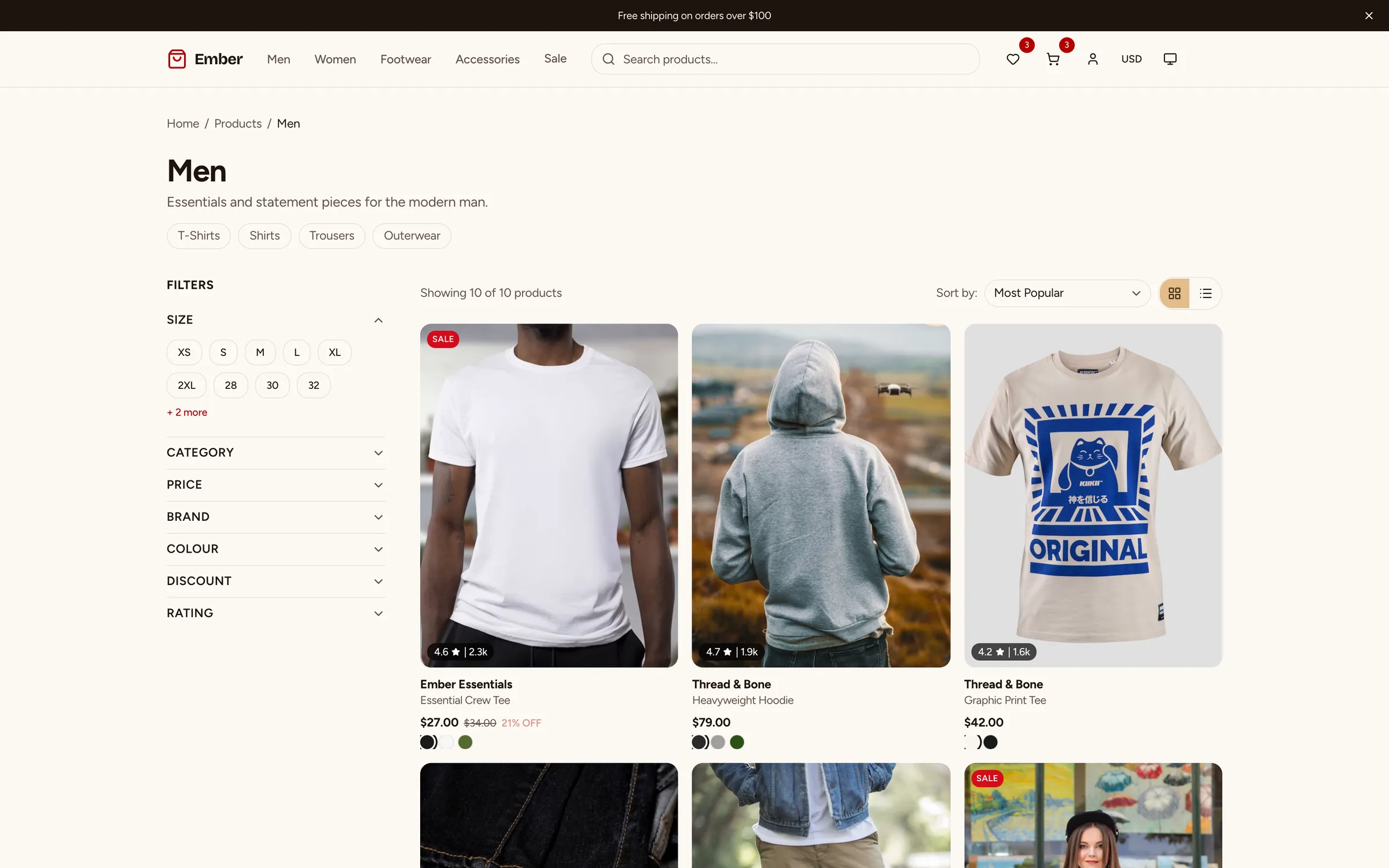 Shopping cart with hybrid storage: localStorage for guests, Supabase for authenticated users, auto-merge on login