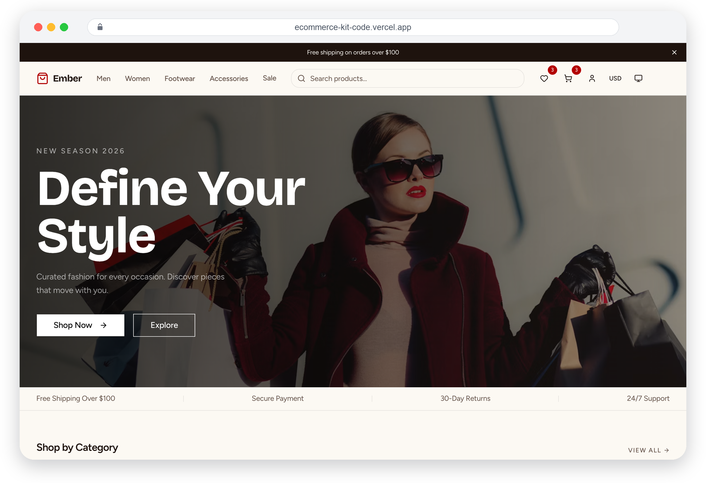 Next.js E-commerce Template — Next.js E-commerce Template: Storefront, Stripe Checkout, and Admin Dashboard