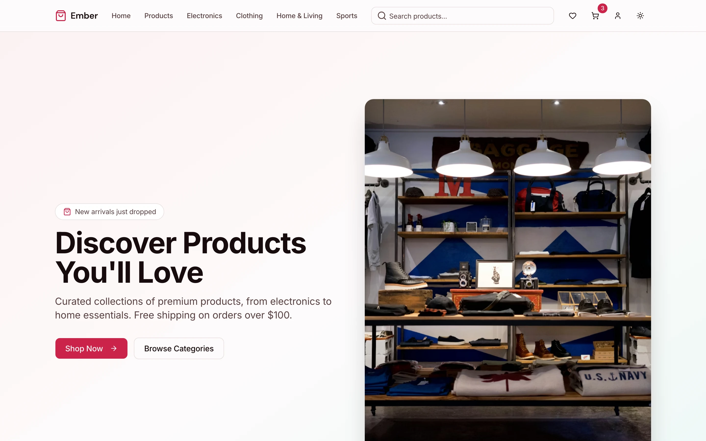 Light mode interface