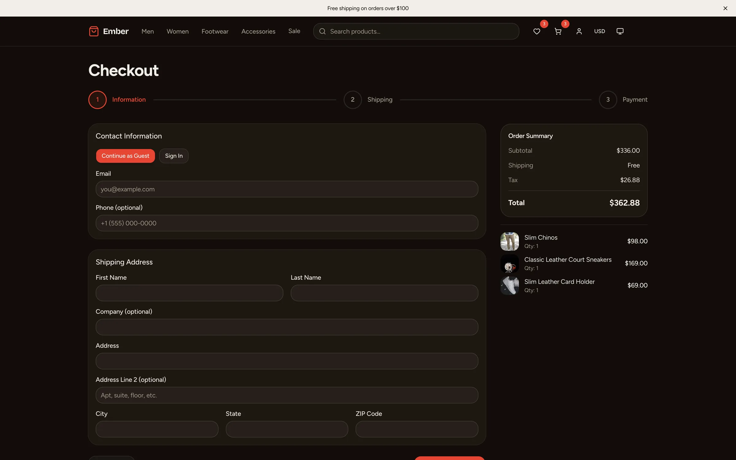 Order confirmation pulling real order data from Supabase after Stripe webhook creates the record